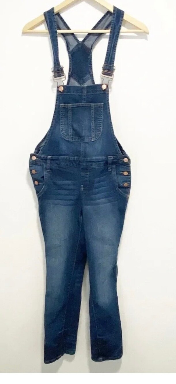 Lei Denim Overalls Size 7/8 Blue Adjustable Straps